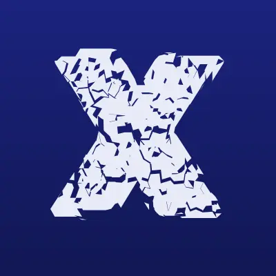 X-квест, компания по организации праздников и квестов, лого-визитка